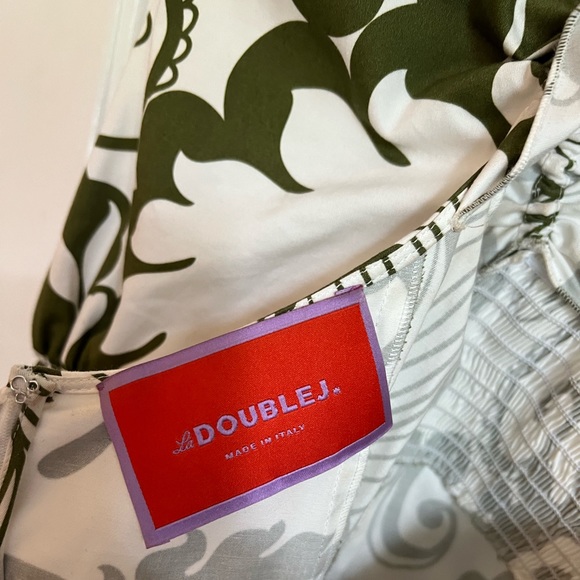 NWOT La Double J Mini Sexy Dress Marea Olive in Heavy Stretch Cotton Size Small - Picture 9 of 9